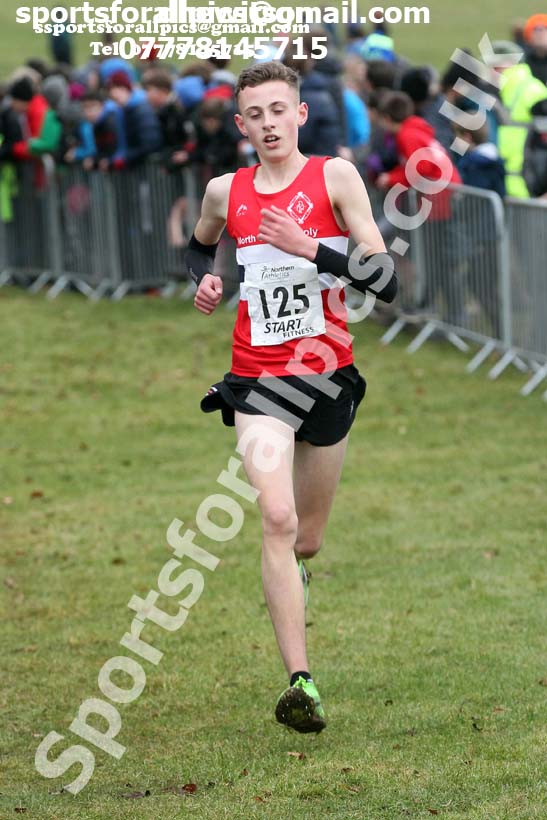 Boys under-15s Northern Cross Country Champs., Camp Hill Estate, Kirklington.  Photo: David T. Hewitson/Sports for All Pics